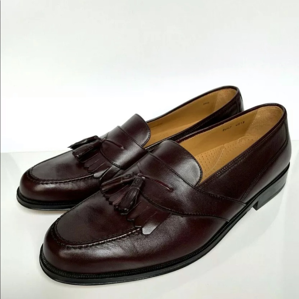 Massimo Emporio Mens Sz 13M Leather Tassel Loafers